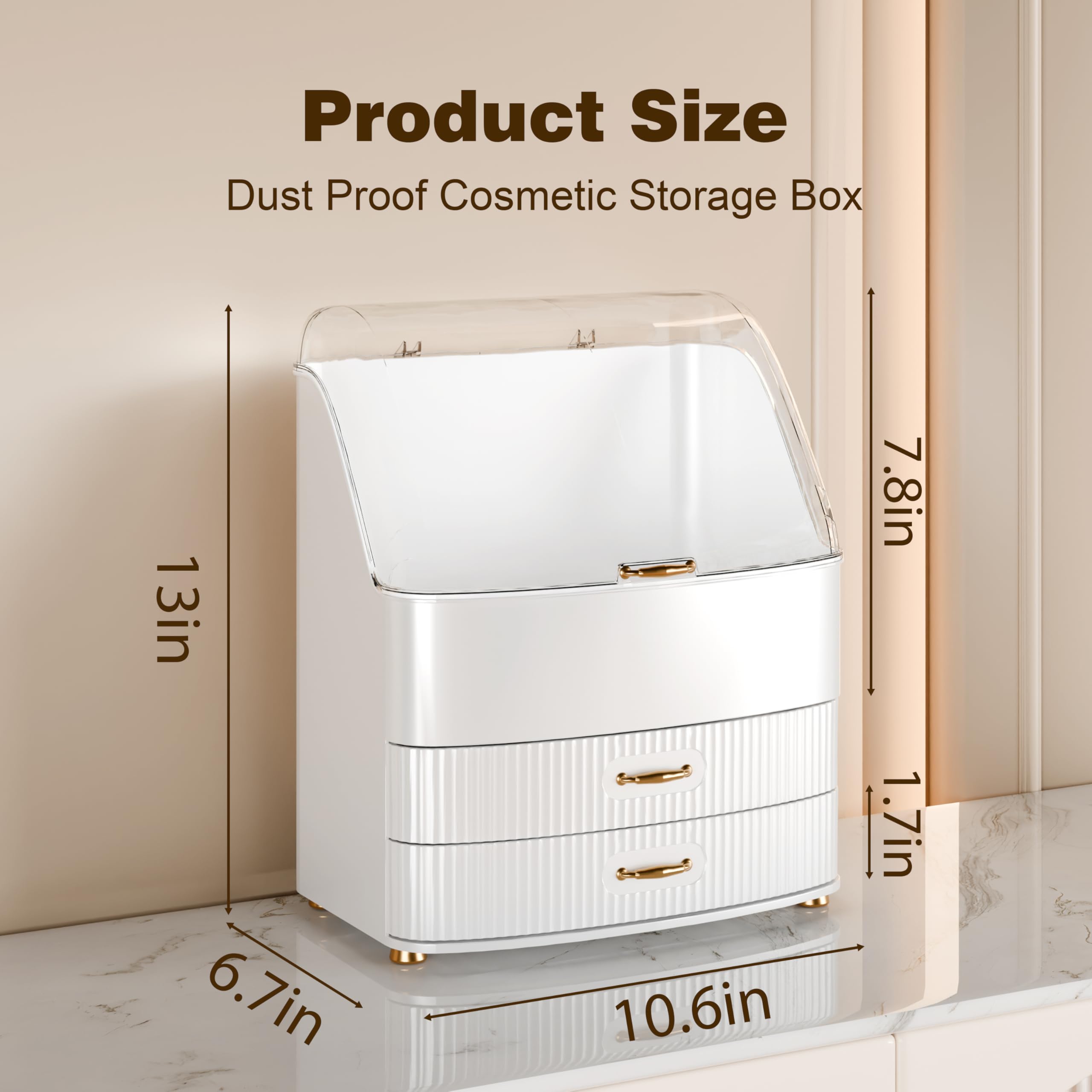 Plukers makeup organizer makes a stylish gift for women teens girls.