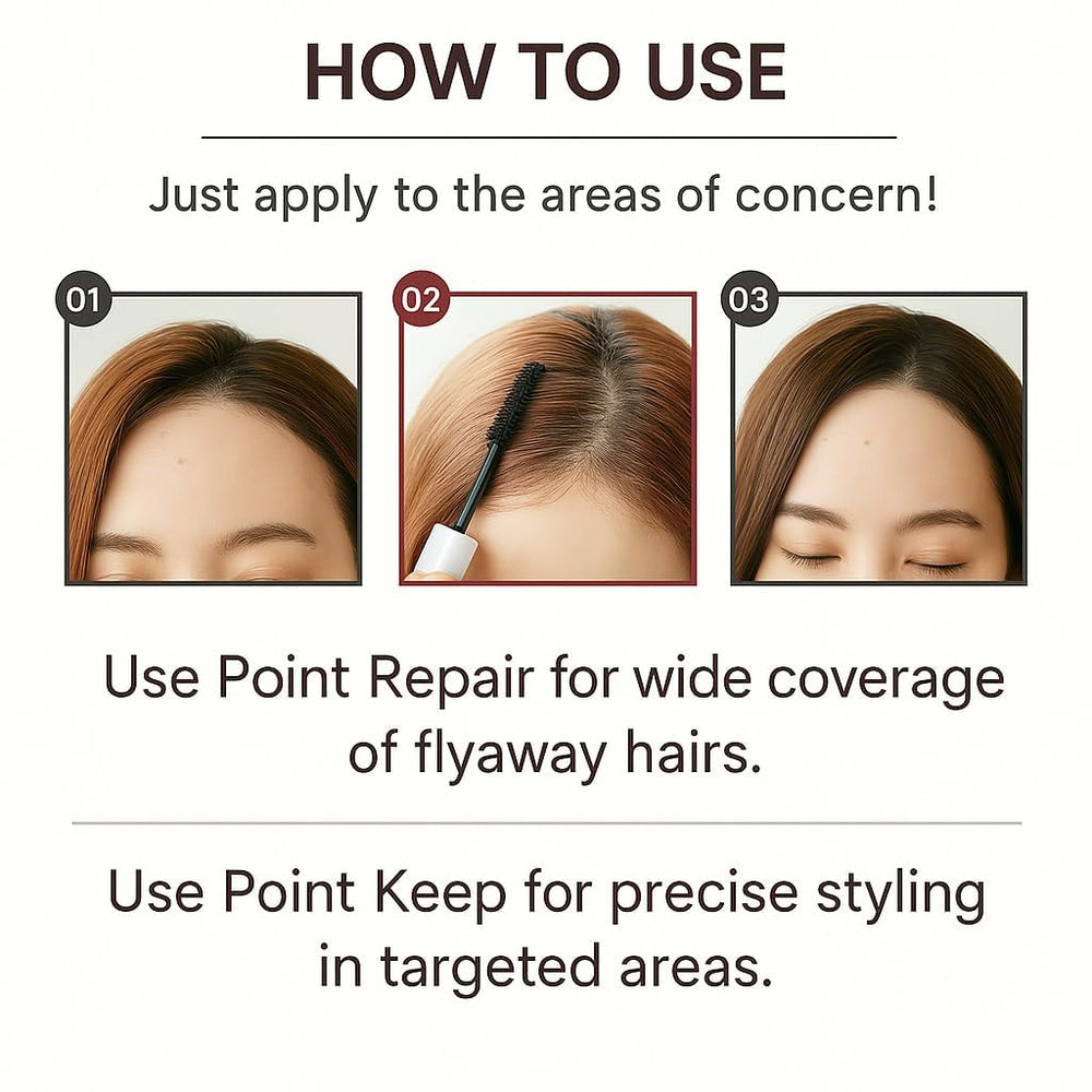 Plus eau Hair Stick precision wand targets stray hairs for precise touch-ups.