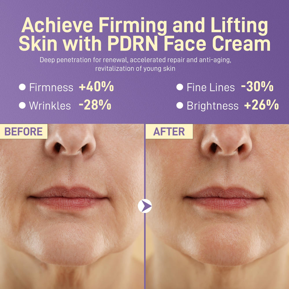 Plus1Herolabs PDRN Anti-Aging Cream ingredient panel featuring PDRN and HA