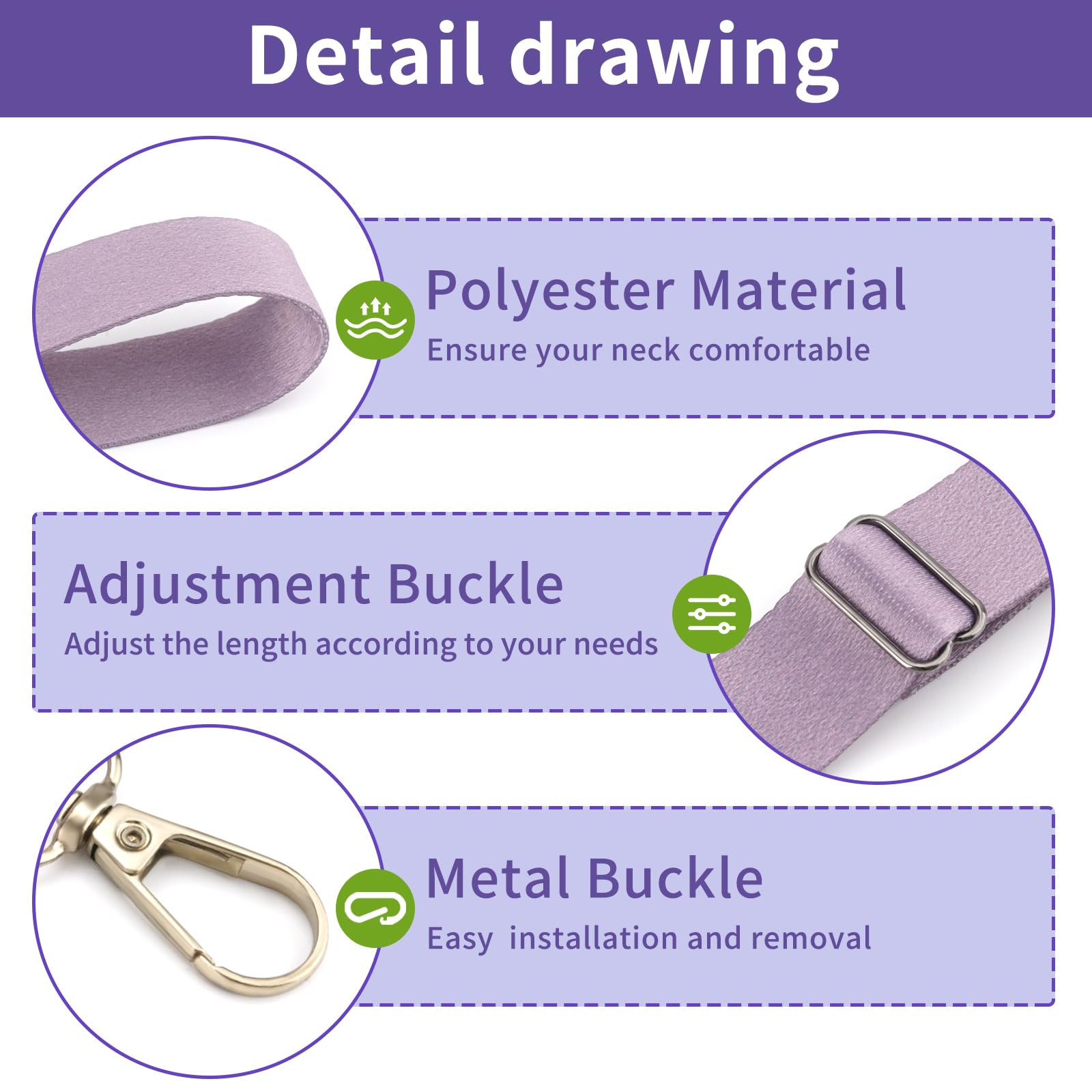 Plus tard drain holder made of soft nylon resting against skin