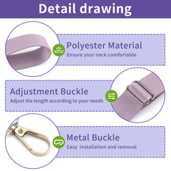 Plus tard drain holder made of soft nylon resting against skin