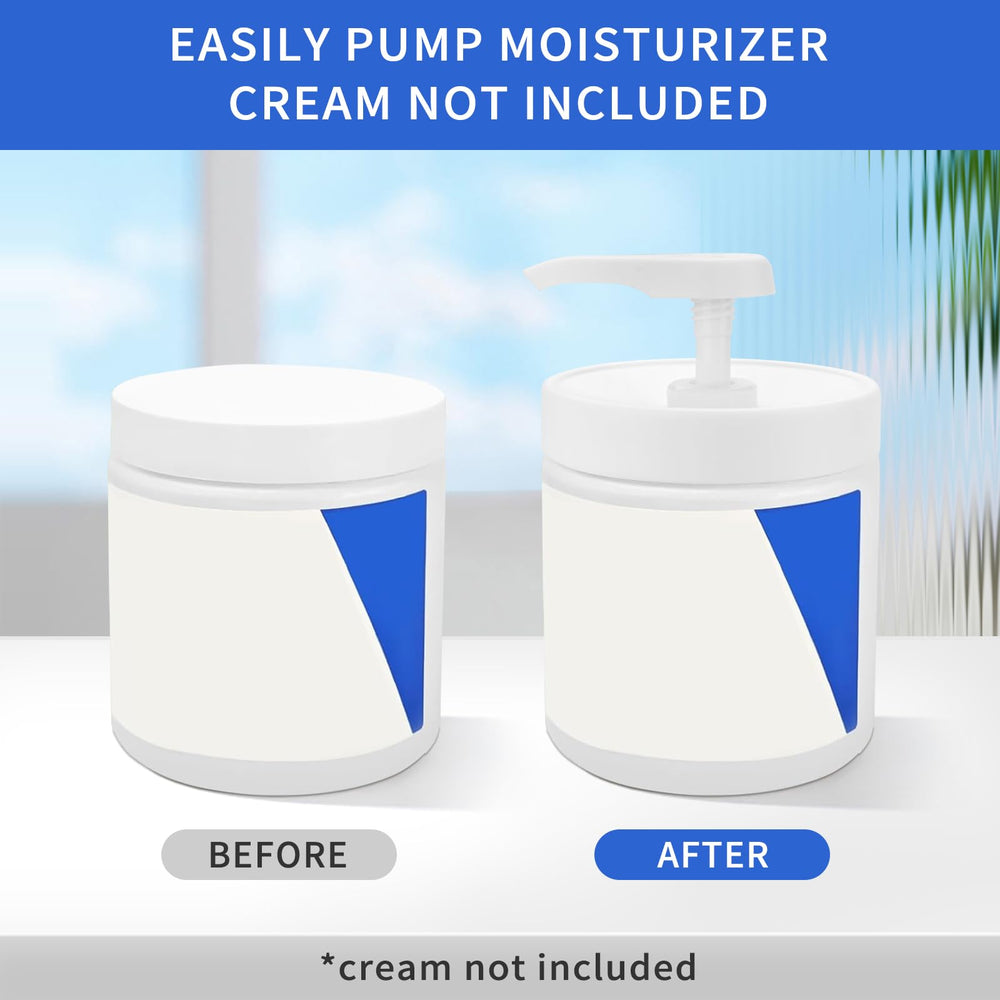 Plus tard pump lid fits 16oz CeraVe jars when cut tube is used for compatibility.