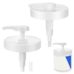 Plus tard pump lid fits CeraVe 19oz jars for precise dispensing and reduced waste.