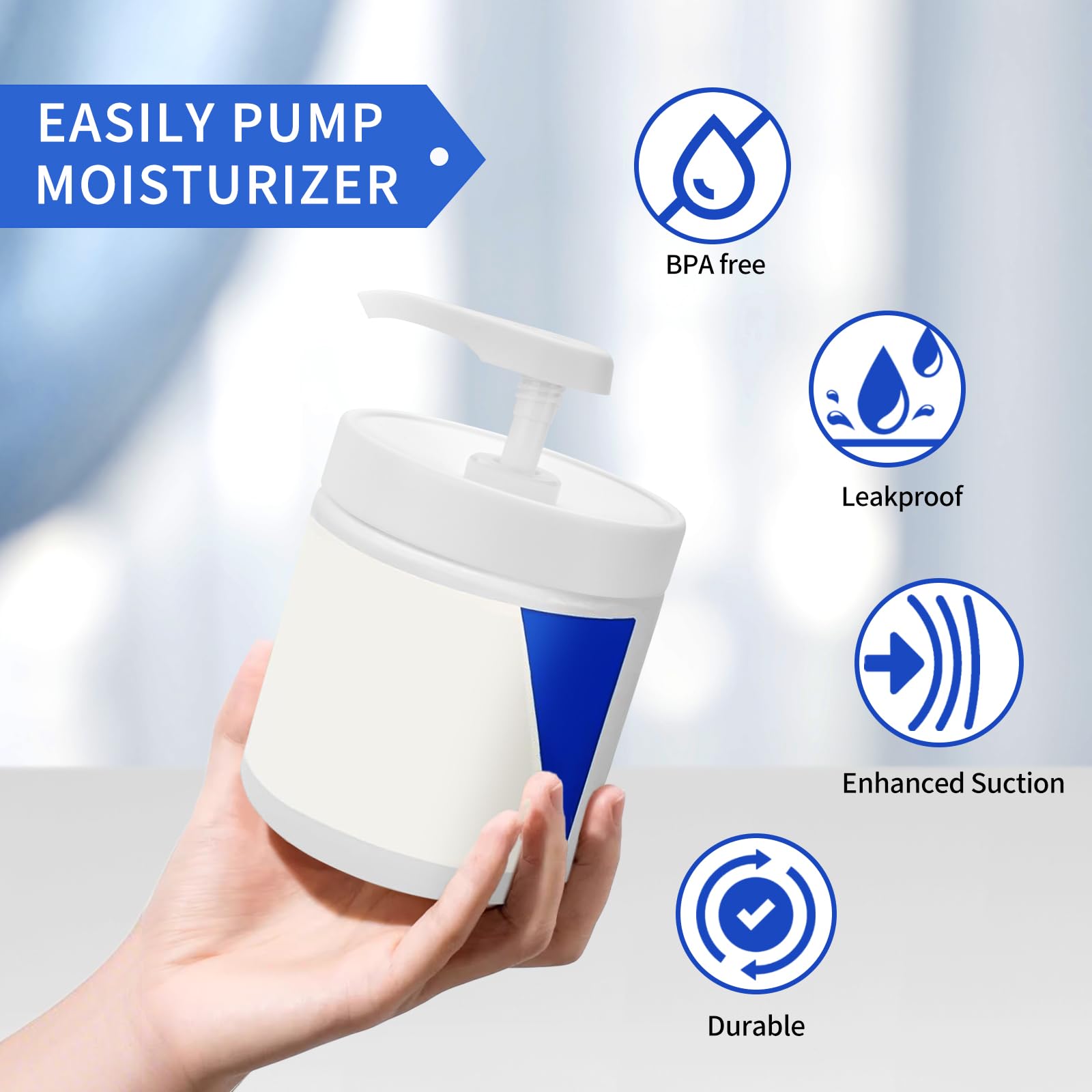 Plus tard minimize-waste photo highlights controlled dosage and less product waste.