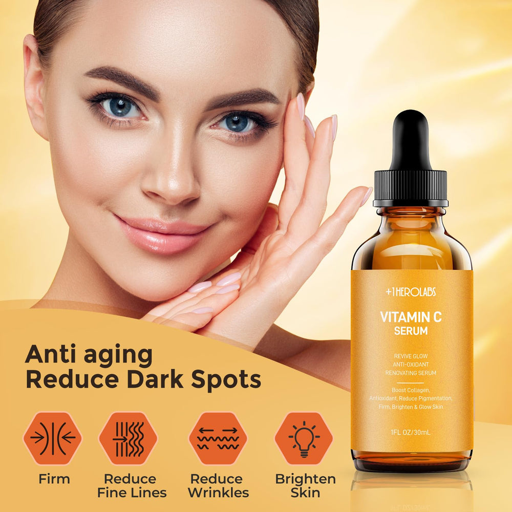 +1HEROLABS serum pump close-up for easy nightly application