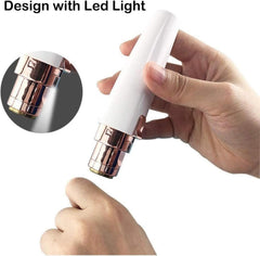 PluxiEpil Pro 3.0 waterproof design shown for easy cleaning under tap.