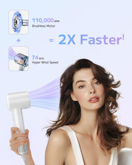 PLUZZ hair dryer with brushless motor delivers high-speed drying power