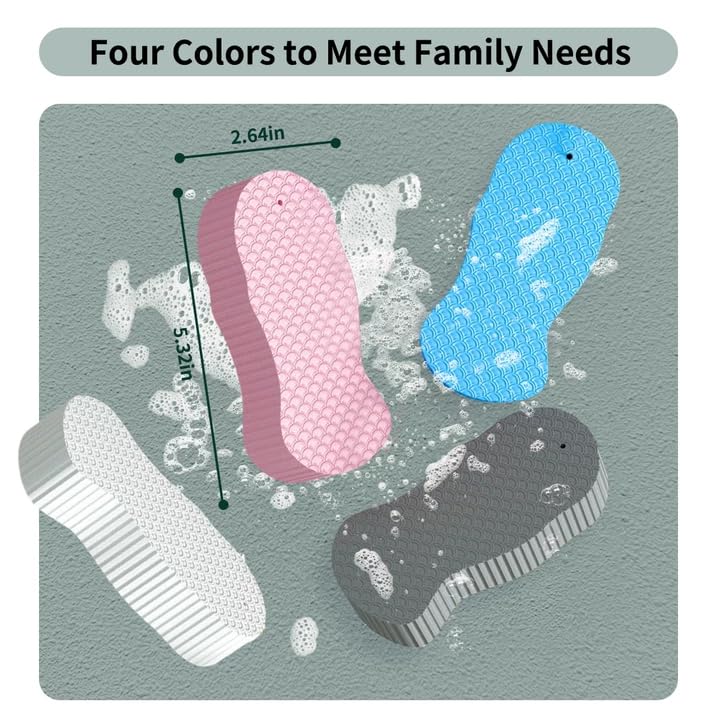 PMLQZA travel-size sponge is compact and portable for on-the-go baths.