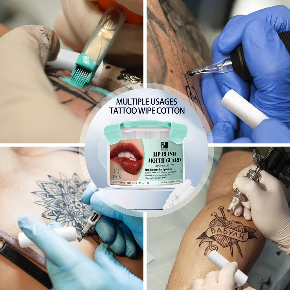 PMUBEAUTY lint-free cotton stick ideal for wiping excess ink and oils.