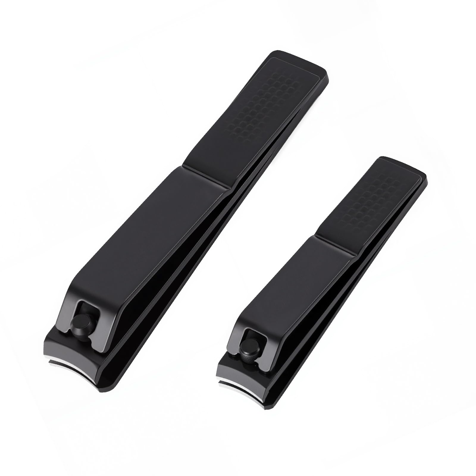 Pmyuent black nail clipper (large) for toenails with ergonomic grip for precise trimming