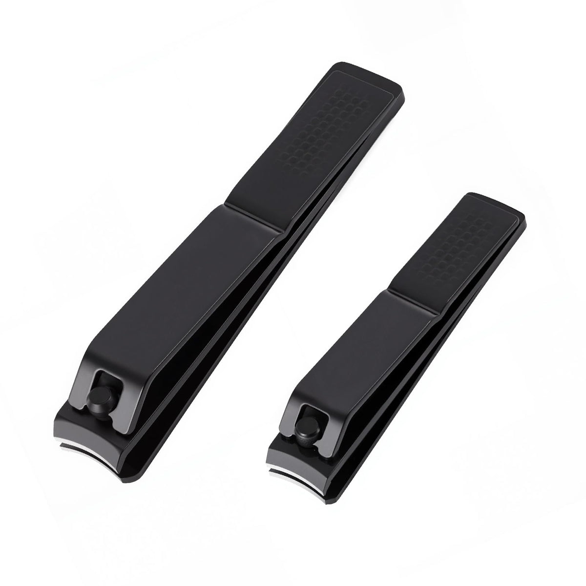 Pmyuent black nail clipper (large) for toenails with ergonomic grip for precise trimming