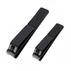 Pmyuent black nail clipper (large) for toenails with ergonomic grip for precise trimming