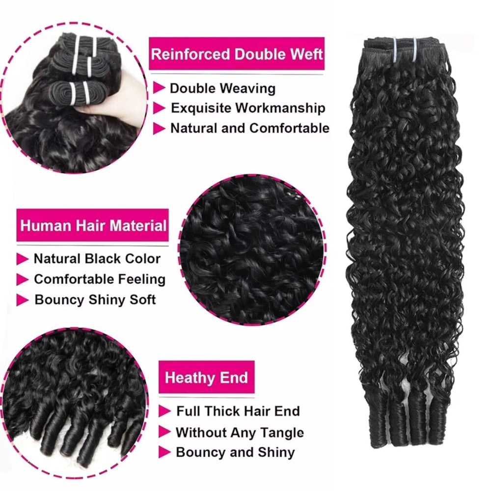 PNKHB Burmese curly bundles 20-inch bounce close-up highlights soft, shiny texture.