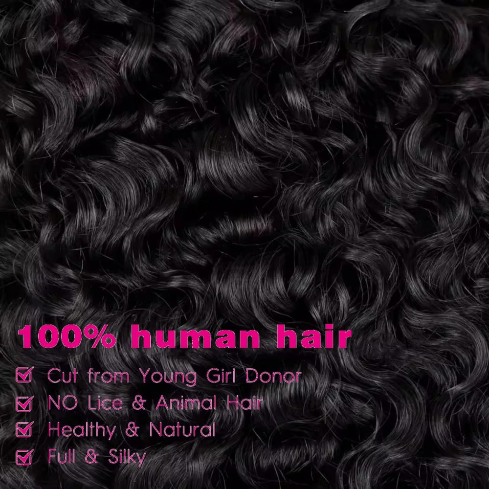 PNKHB Burmese curly bundles 26-inch one-direction cuticle reduces tangling and shedding.