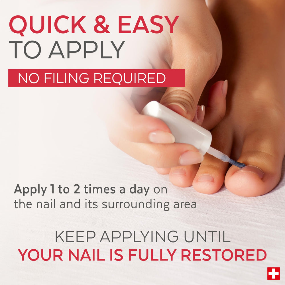 PODERM Toenail Integral Renewal applicator brush supports targeted treatment for damaged nails.