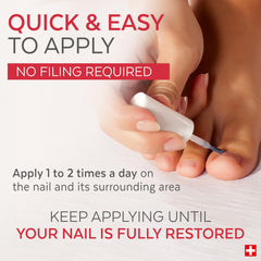 PODERM Toenail Integral Renewal applicator brush supports targeted treatment for damaged nails.