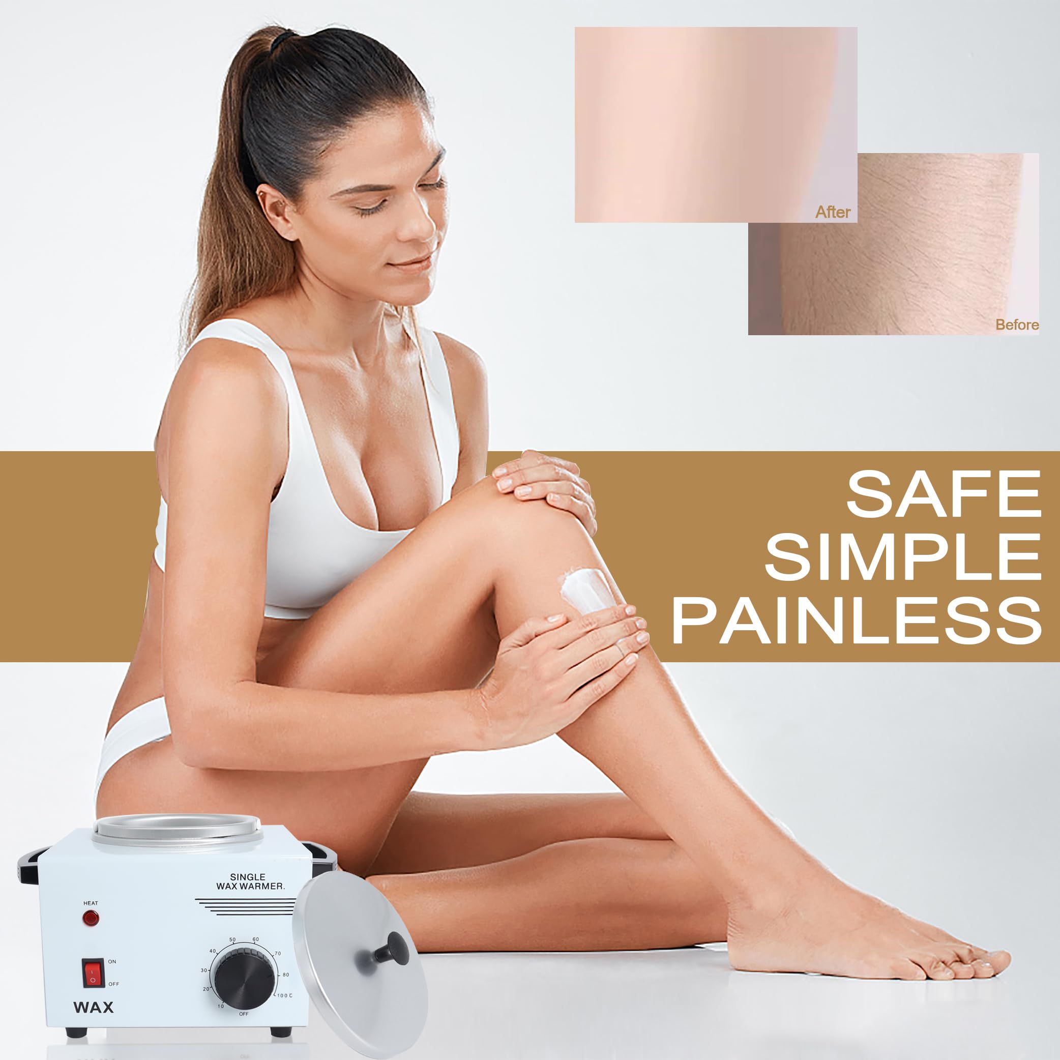 Podoy hair removal use face and body demonstrates versatile applications for smooth skin