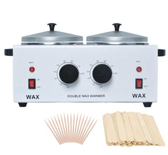 Podoy wax warmer double-pot front view for efficient waxing sessions.