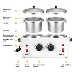 Podoy wax warmer thermostat knob close-up enables precise temperature control.