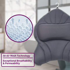 Poemland bath pillow with air mesh technology for quick drying