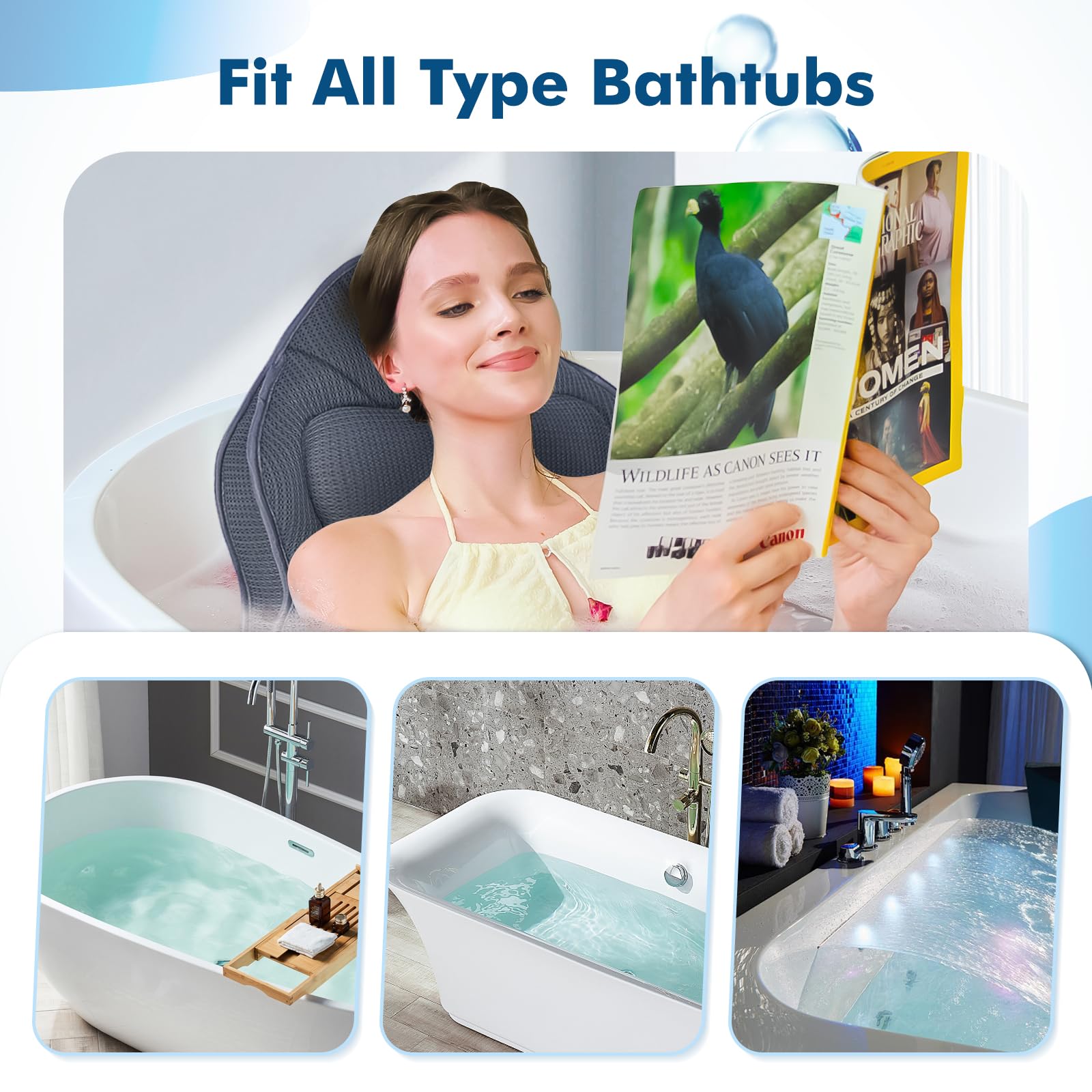Poemland bath pillow makes a thoughtful, gift-ready addition for relaxation enthusiasts.
