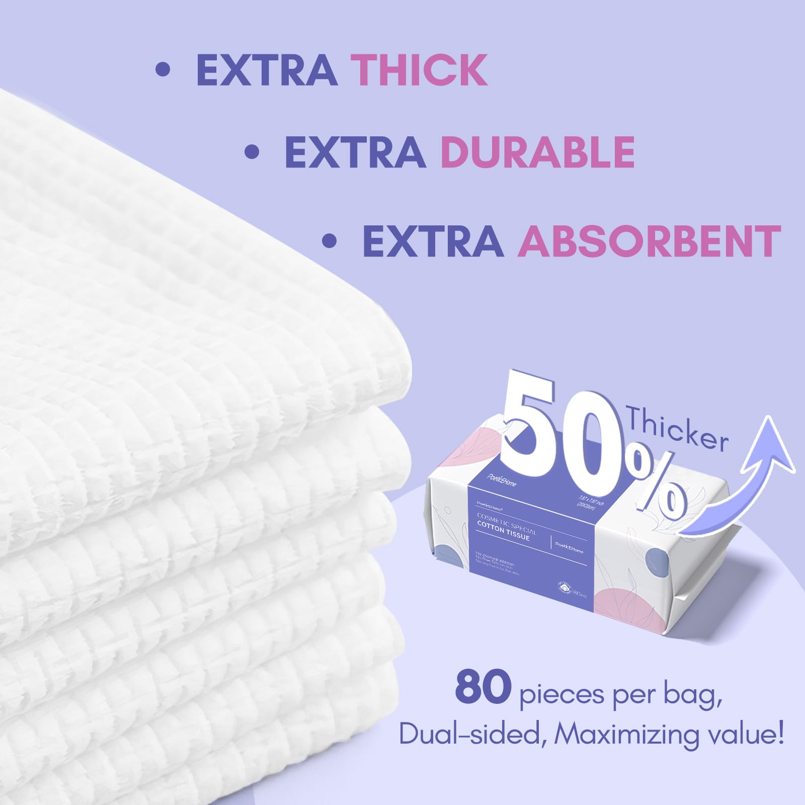 PoeticEHome extra thick towels dry use in everyday facial cleansing