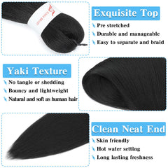 Pofworld hot water setting braiding hair, supports flexible style changes.