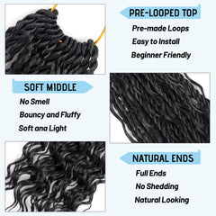 Pojui curly ends closeup highlights soft, defined curl for relaxed boho style.