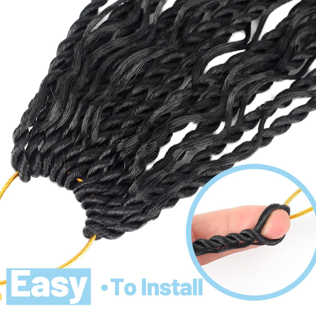 Pojui pre-looped braids ease enables quick, beginner-friendly styling sessions.