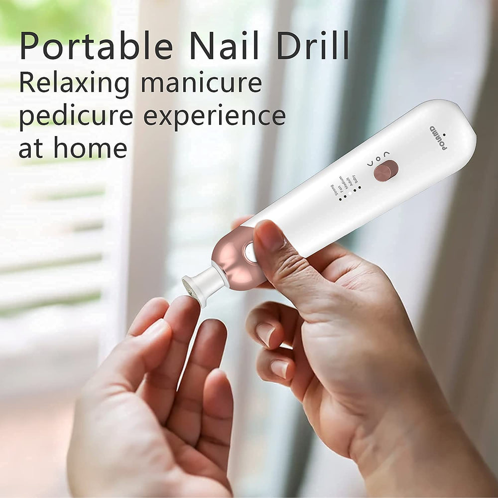 POLAMD complete kit with accessories and charging cable for easy home spa nails