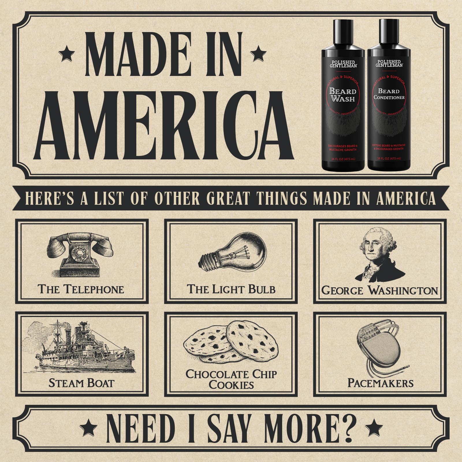 Polished Gentleman beard conditioner bottle softening and detangling beard