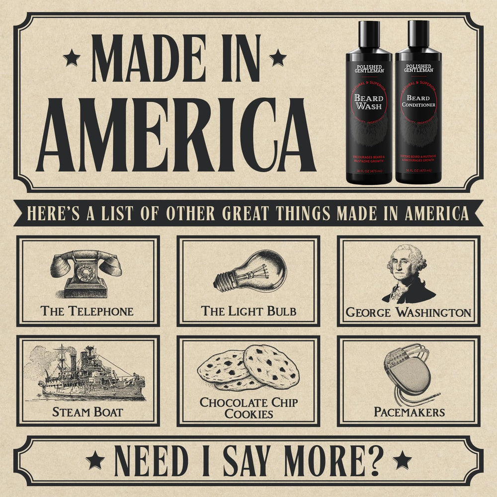 Polished Gentleman beard conditioner bottle softening and detangling beard