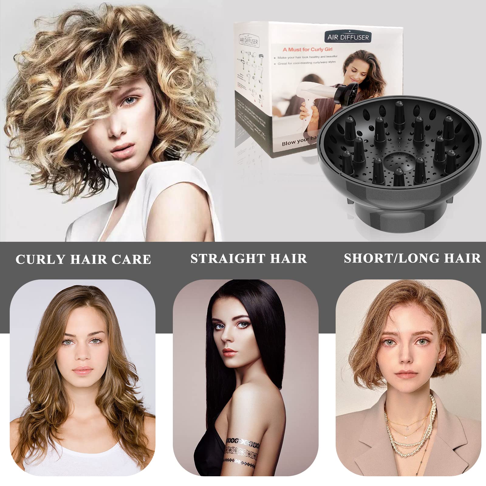 Polly Online diffuser heat-protection reduces direct heat exposure during styling sessions.