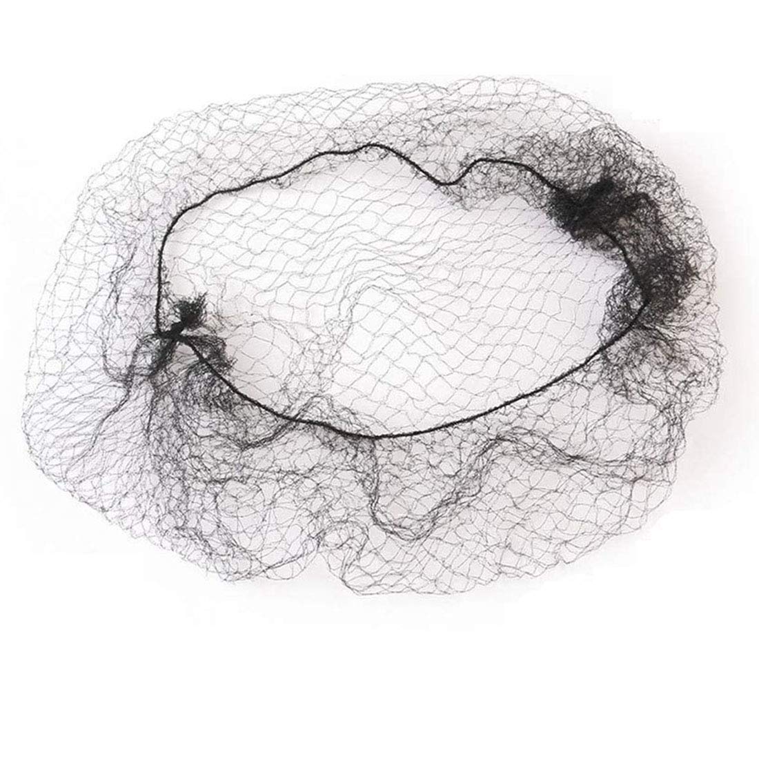 Polly Online invisible hair nets in black blend discreetly with hair.
