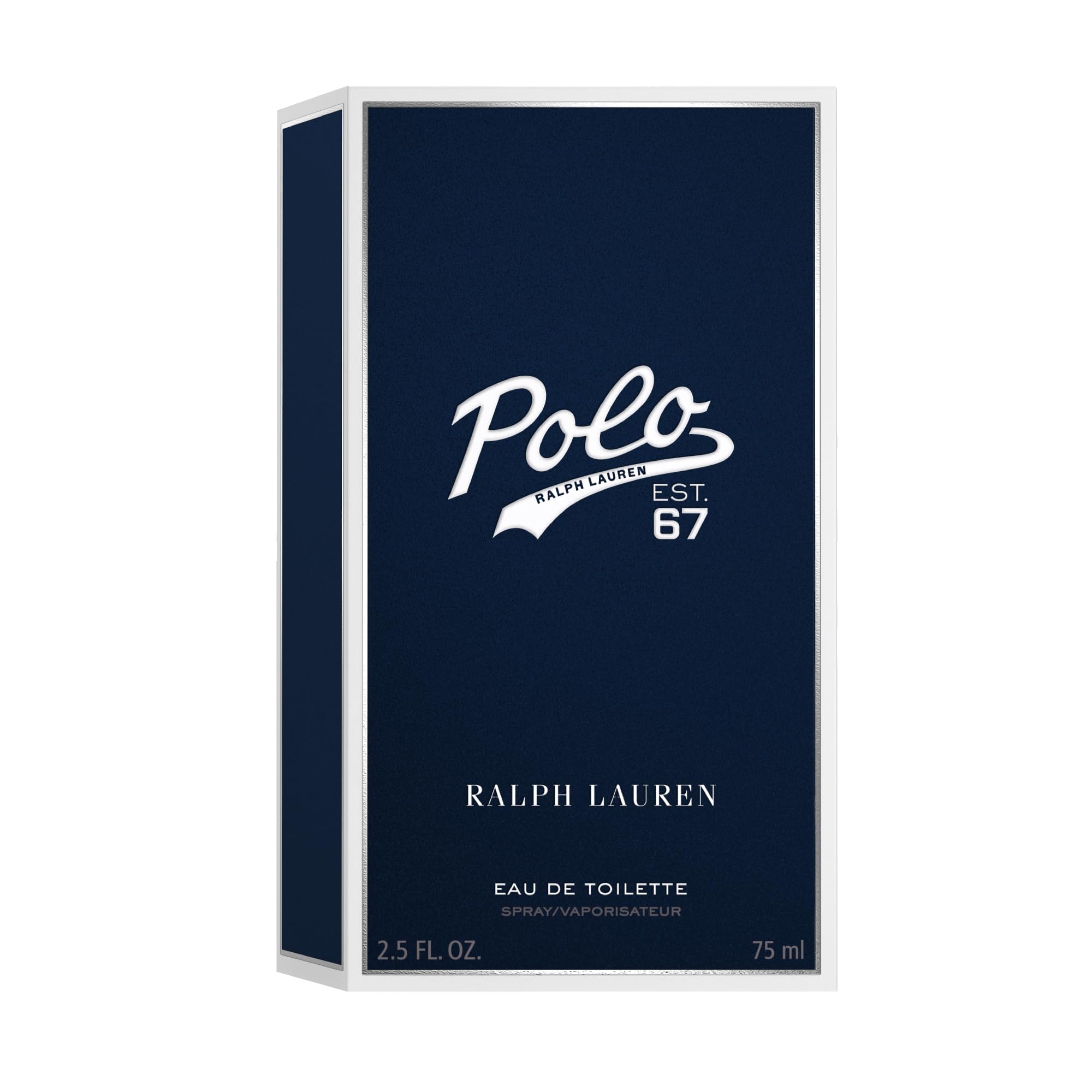 Polo 67 bottle close-up textured glass evokes premium craftsmanship.