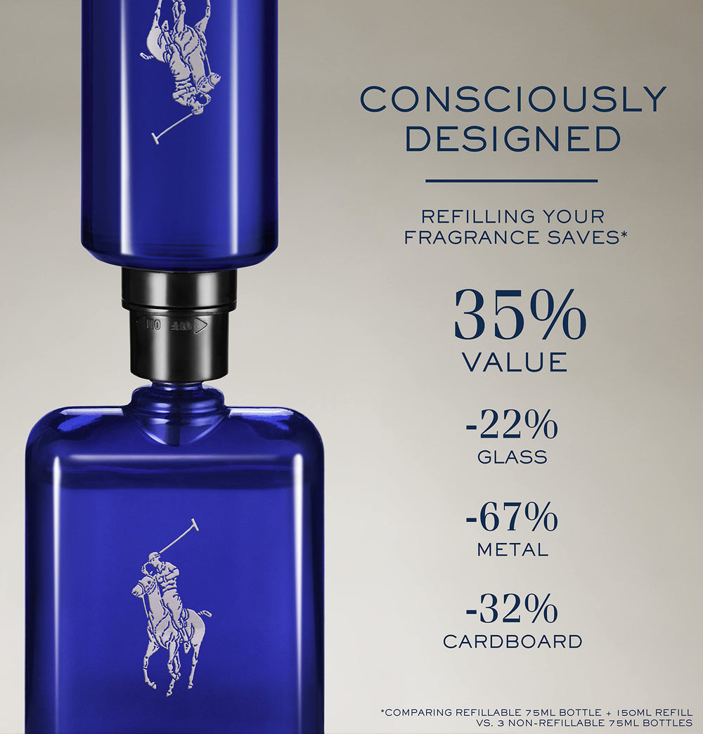 Polo Blue seaside inspired scene communicates timeless casual elegance.