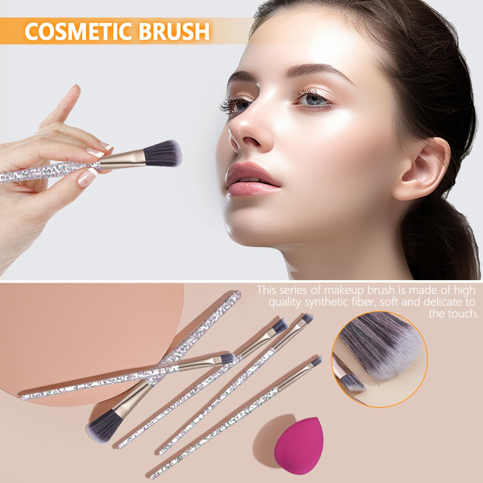 Pomcral makeup kit teens - beauty tools for on-the-go touch-ups.