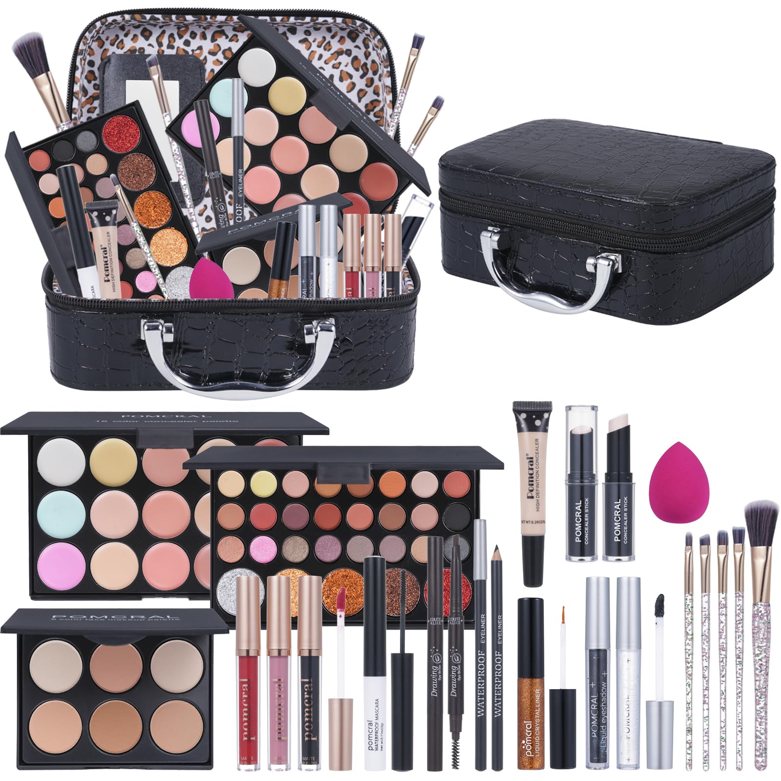 Pomcral makeup kit teens - eyeshadow palettes for versatile everyday looks.