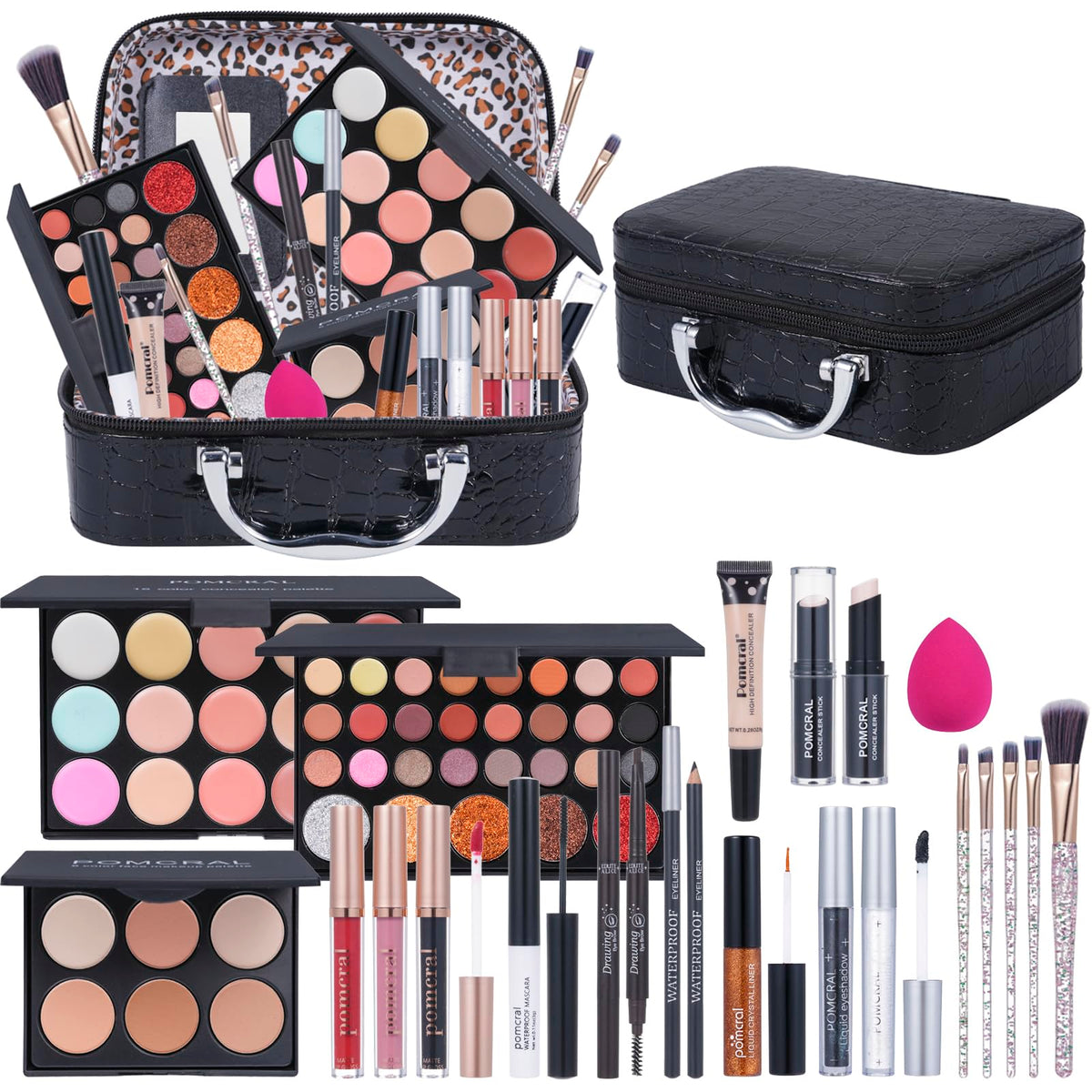 Pomcral makeup kit teens - eyeshadow palettes for versatile everyday looks.