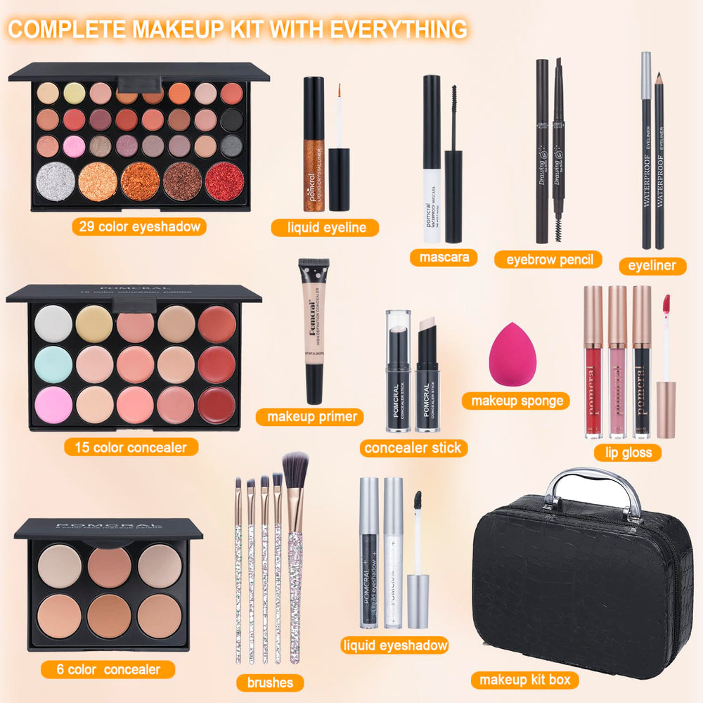 Pomcral makeup kit teens - lip colors for quick daily color application.