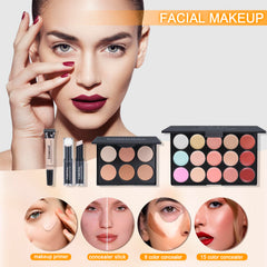 Pomcral makeup kit teens - makeup brush set for precise application.