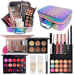 Pomcral Travel Makeup Kit compact case enabling organized on-the-go routines.