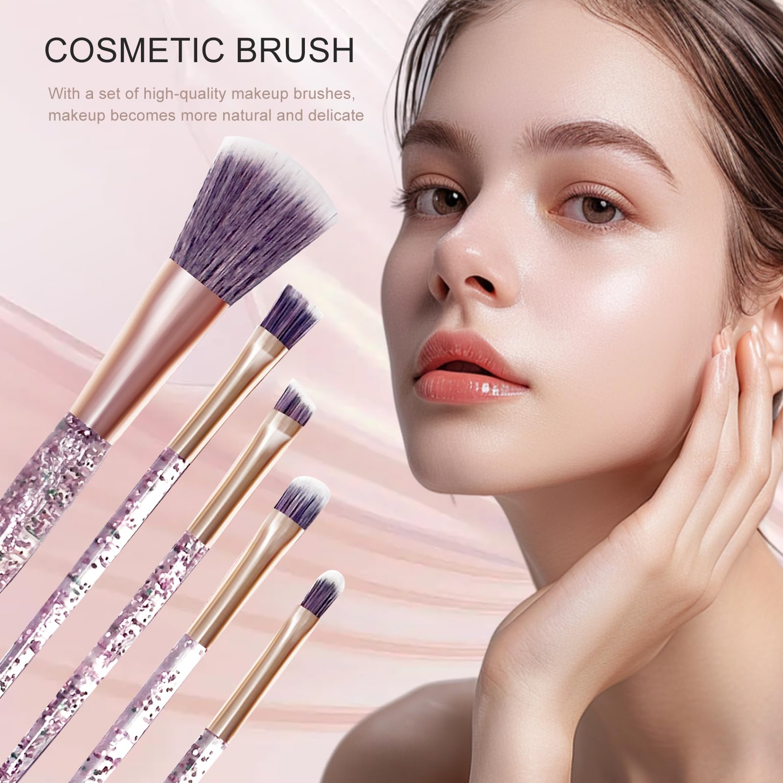 Pomcral Travel Makeup Kit open packaging shows all essentials in one kit.