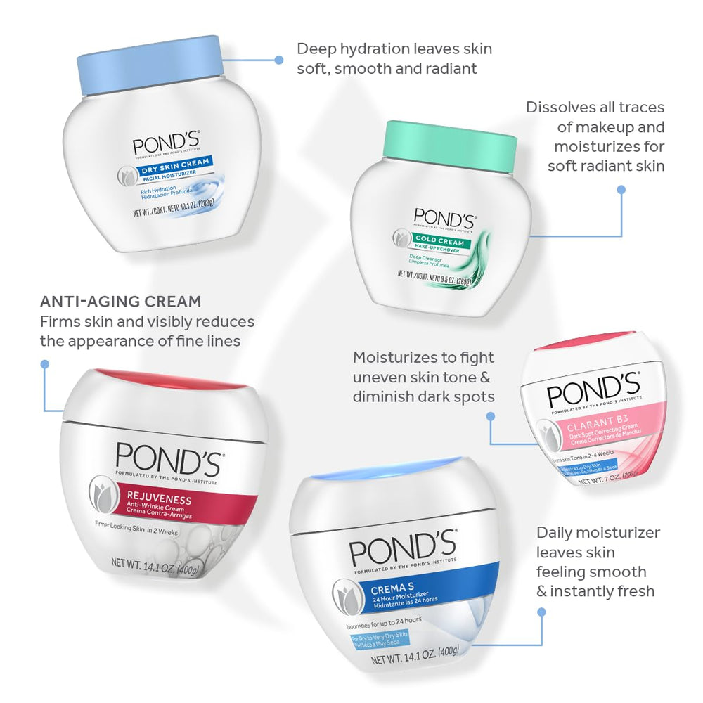 POND'S Clarant B3 rich hydration cream texture supports balanced-to-dry skin comfort.