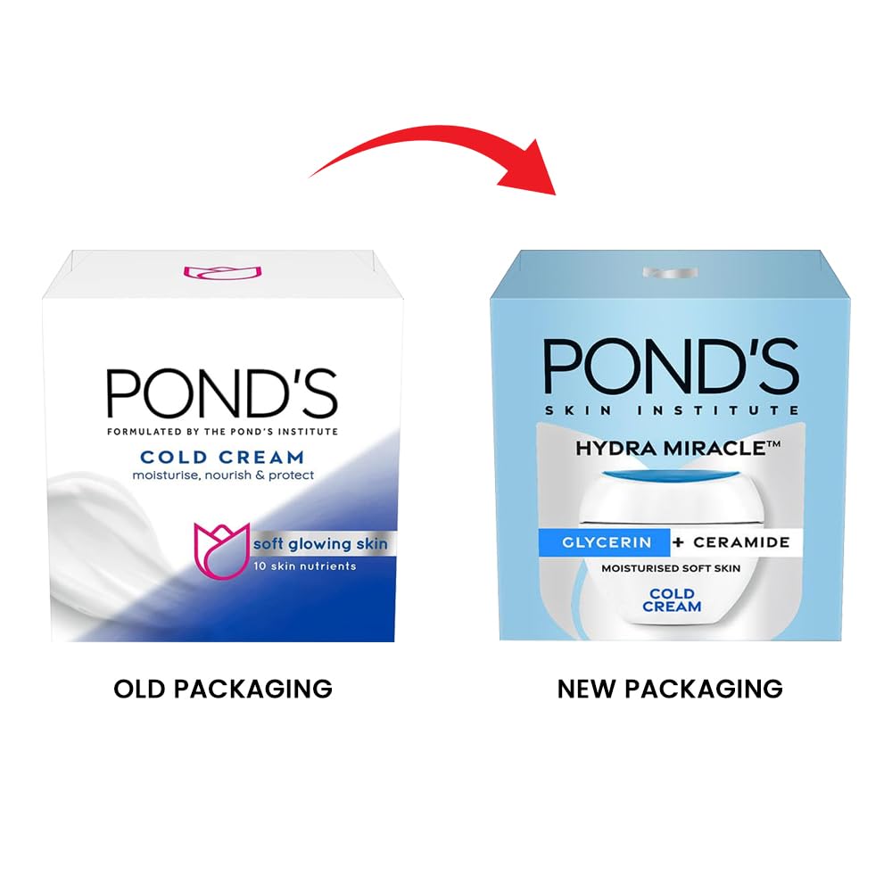 POND'S Cold Cream morning routine implies fast, gentle hydration.