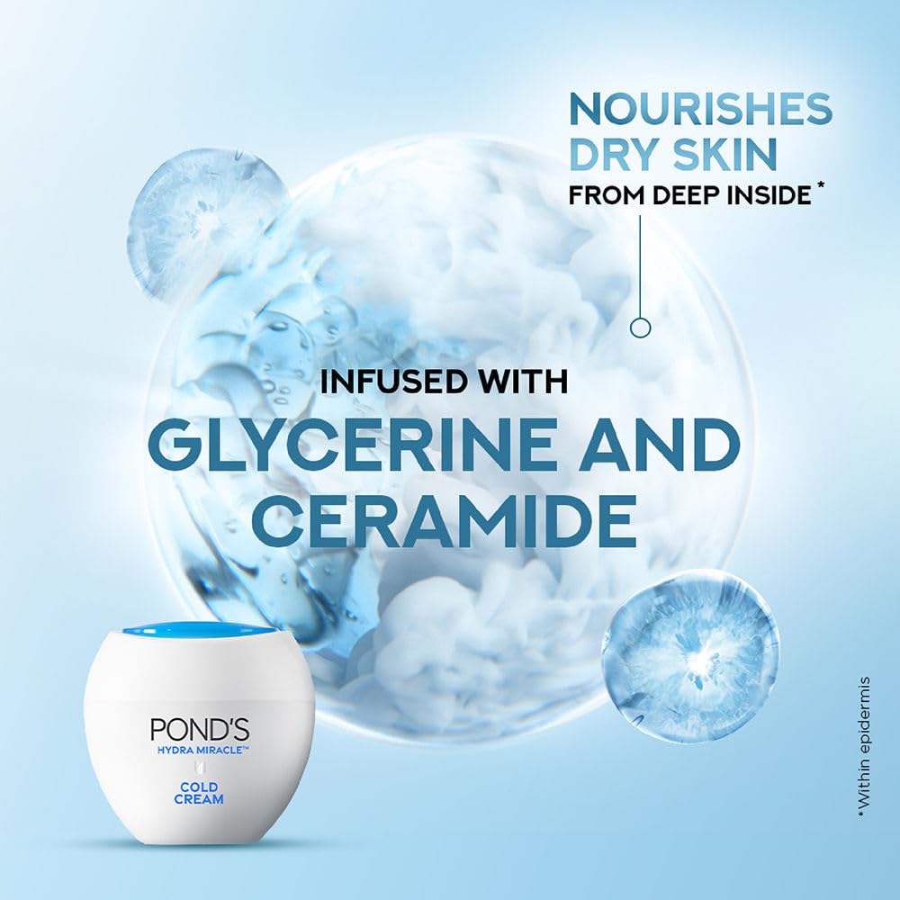 POND'S Cold Cream packaging on shelf highlights compact jar.