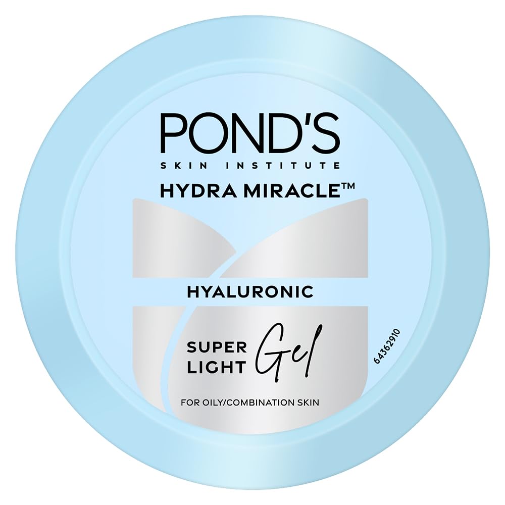 POND'S Super Light Gel bottle front showing compact 100 ml size for daily use.