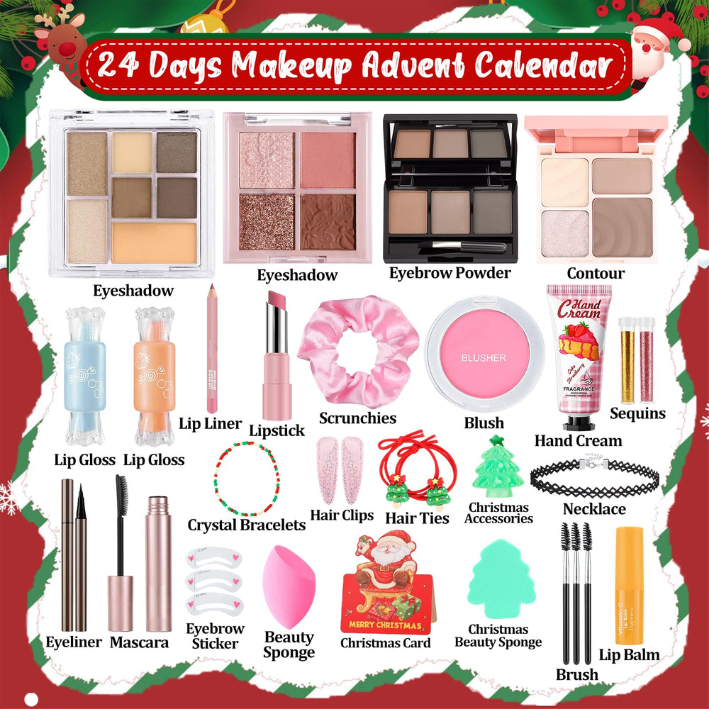 Ponhey makeup advent calendar 24-day interior with numbered compartments for daily surprises.