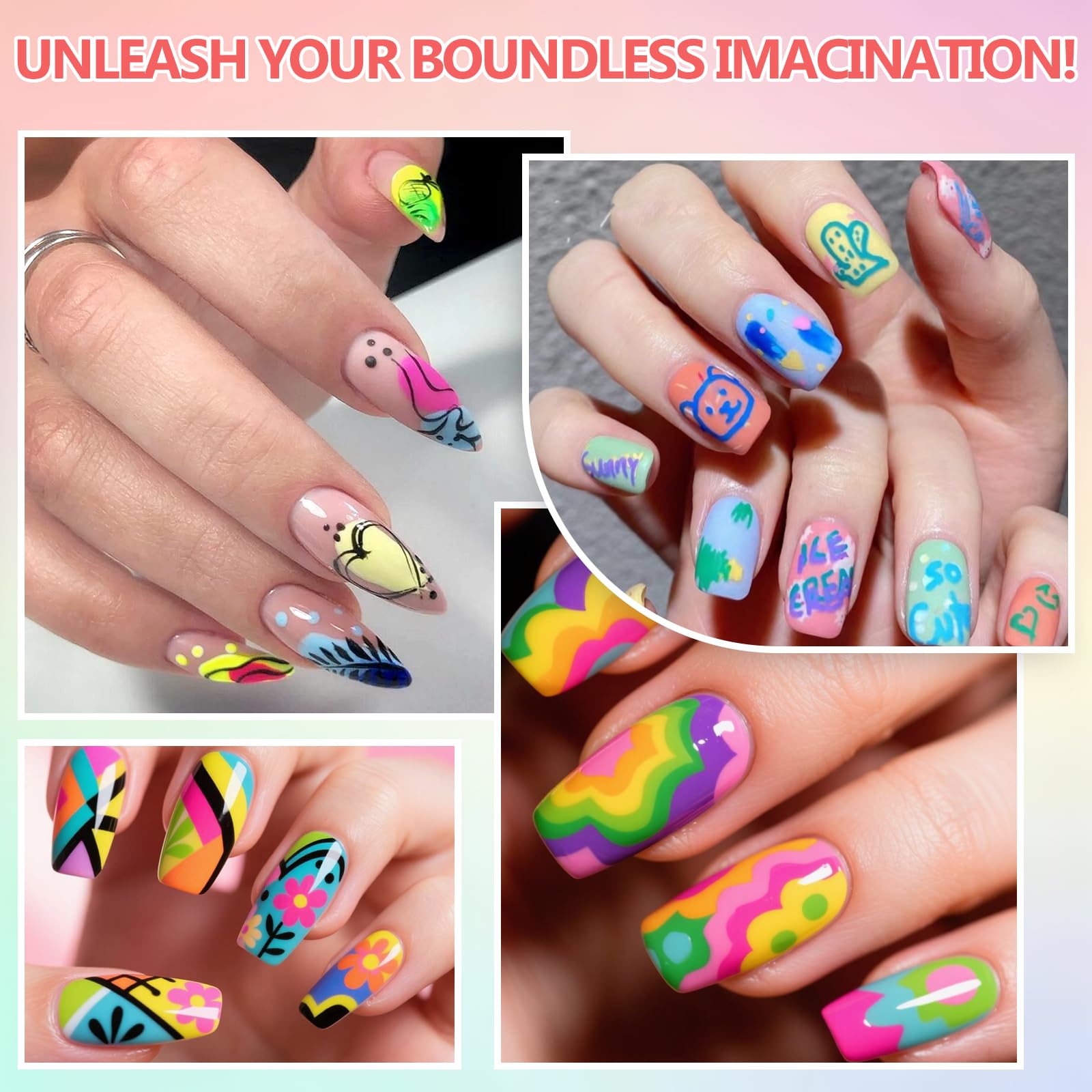 Ponhey elegant gift packaging and display for nail art enthusiasts.