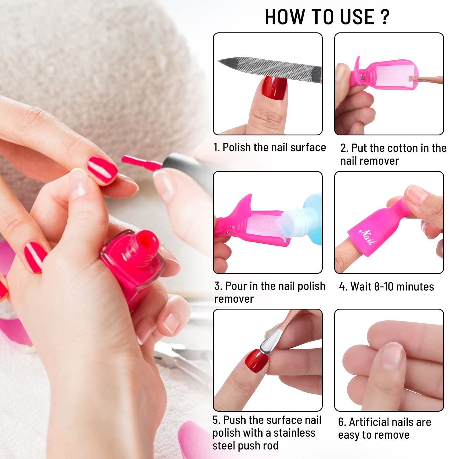 Ponjowl reusable nail removal tools enable cost-saving, reuse-friendly cleanup sessions.